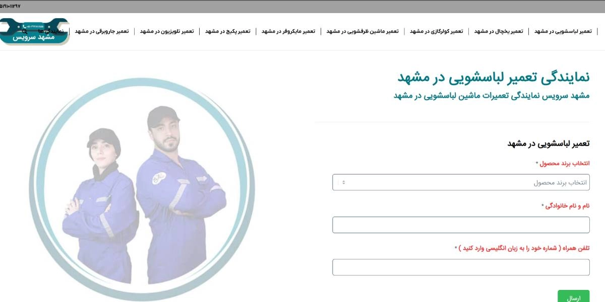 وبسایت مشهد سرویس، نمایندگی تعمیر مایکروفر مشهد